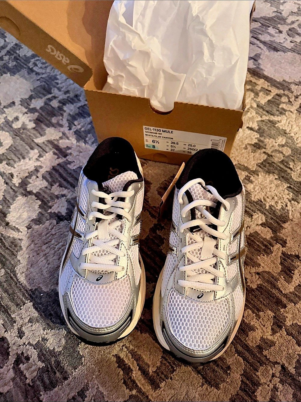 ASICS GEL-1130 MULE Women's Sneakers white/clay canyon